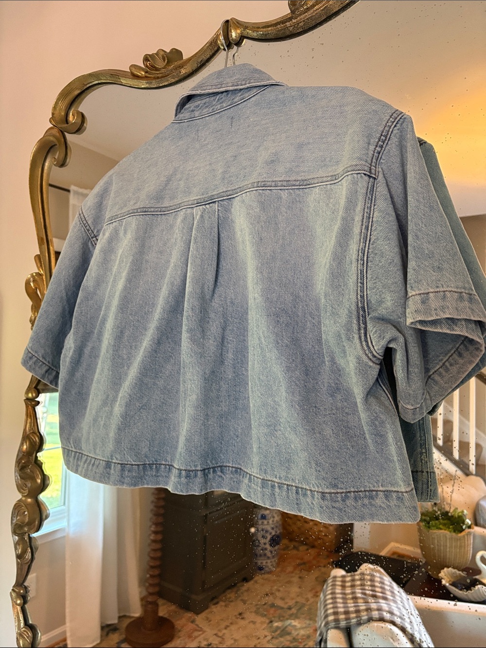 Madewell Denim Cropped Boxy Jean Jacket - Picture 2 of 4